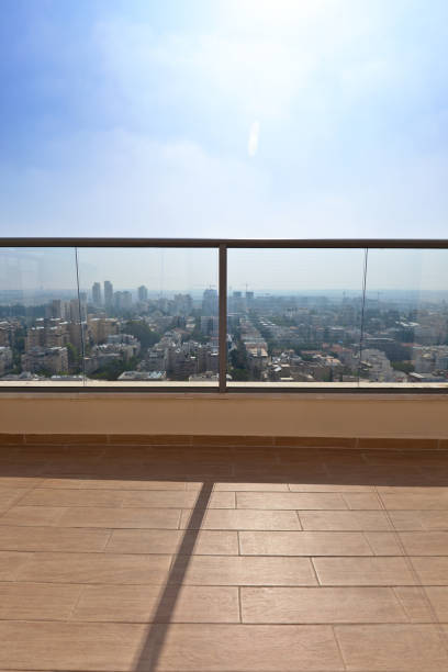 istock balcony in downtown of modern city 652567724
