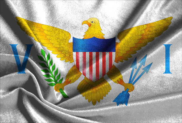 Central American country flag of Virgin Islands