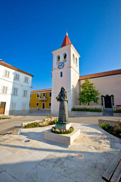 istock Diklo square and church view, Dalmatia, Croatia 652588322