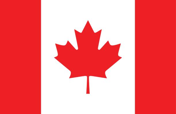 in kanada - canadian flag stock-grafiken, -clipart, -cartoons und -symbole