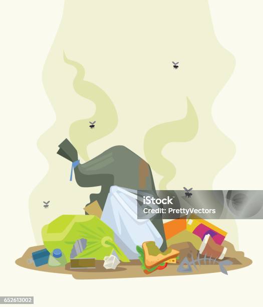 Garbage Dump Stock Illustration - Download Image Now - Garbage, Heap, Garbage Dump