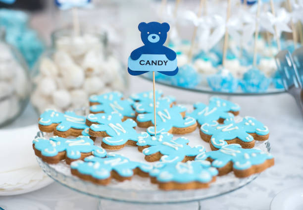 istock Colorful Wedding Candy Table with all the chocolate goodies on display. 652629274