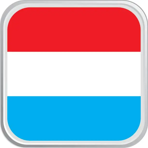 Vector illustration of Flag Luxembourg