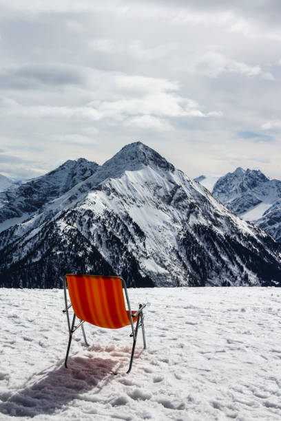 Penkenjoch mountain view in Austria, 2015 stock photo