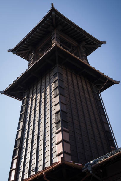 'Tokino Kane (Kawagoe Bell Tower)' in old town, Kawagoe, Japan stock photo