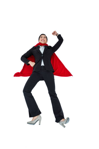 istock Woman pretending to be a super hero 652647384