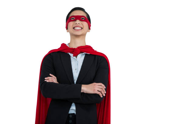 istock Woman pretending to be a super hero 652647502