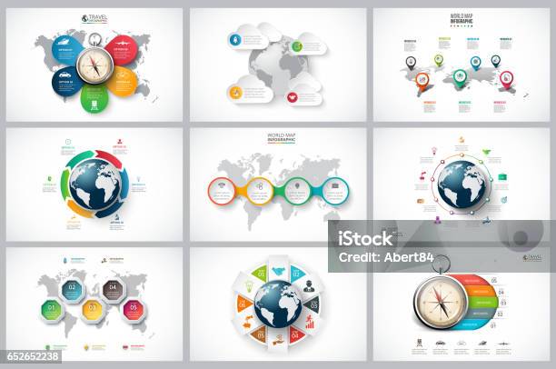 Business Data Visualization Stock Illustration - Download Image Now - Pointing, Infographic, Number 5