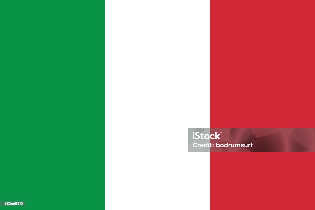 Italy Vector of nice Italian flag. Italian Flag stock vector