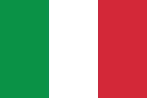 Italy Vector of nice Italian flag. italy stock illustrations