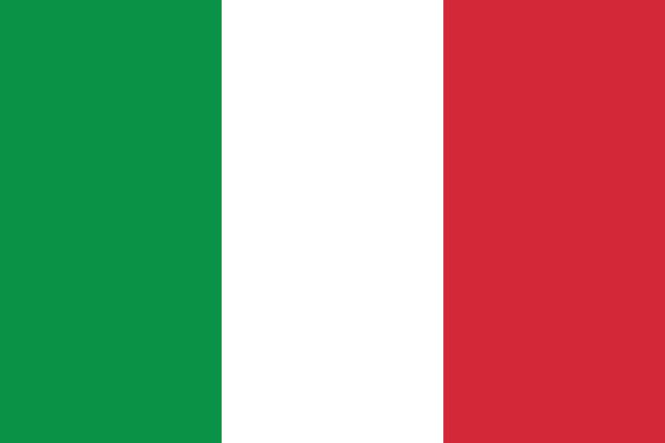 Italy Vector of nice Italian flag. italian flag stock illustrations