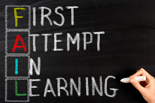First Fail Fail First Attempt In Learning Stock Photo - Download Image Now ...