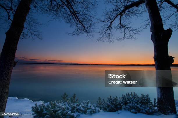 Sunrise Heights Snowy Sunrise Stock Photo - Download Image Now - County Roscommon - Ireland, Higgins Beach, Horizontal