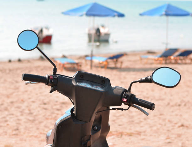 istock Travel with motor bike concept 652676374