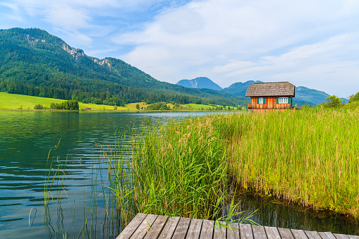 Summer season at Weissensee lake, Austria