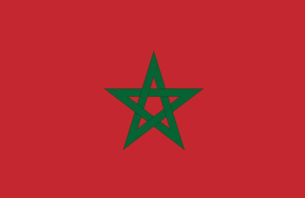 모로호 - moroccan flags stock illustrations