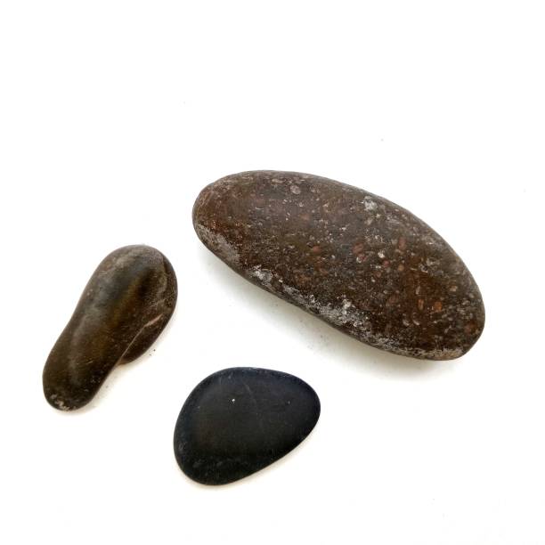 istock The round stone is isolated on a white background. 652701148