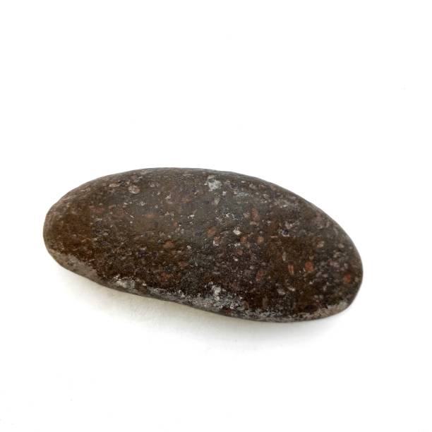 istock The round stone is isolated on a white background. 652701158