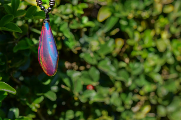 Jewellery Pendant Made from Dominican Purple Blue Amber