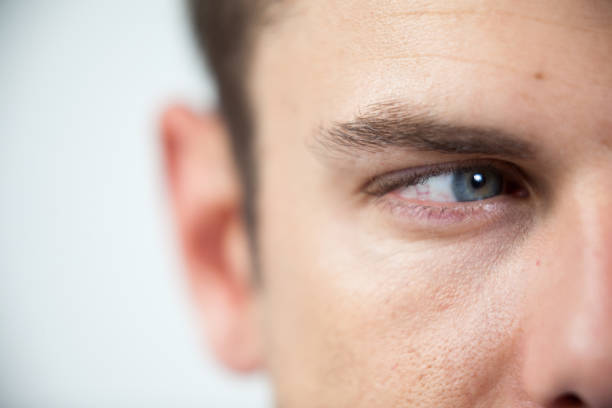 istock Man wearing contact lens 652708820
