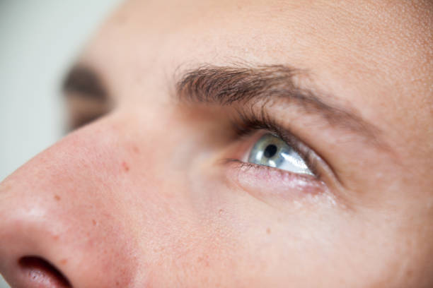 istock Man wearing contact lens 652708888