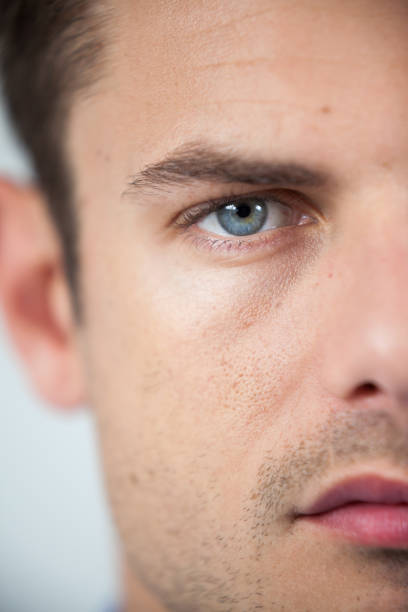 istock Man wearing contact lens 652709074