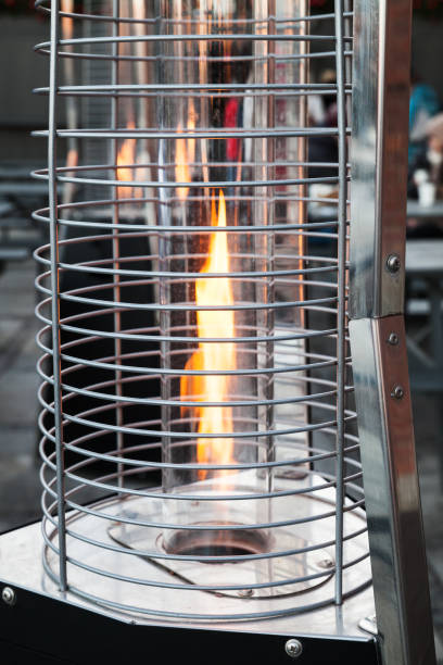 istock Outdoor gas heater burns 652709146