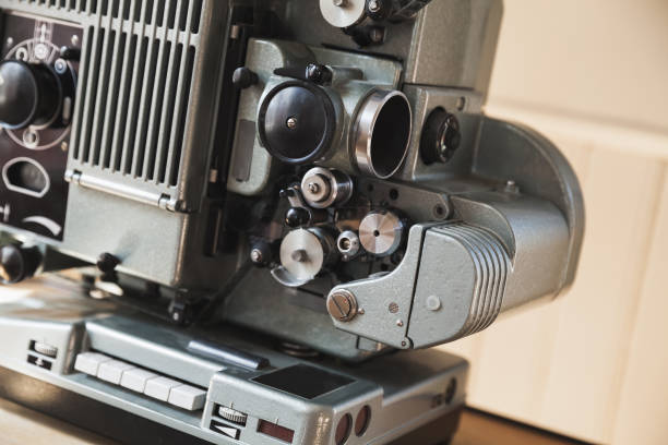istock Vintage film projector, close up photo 652709156