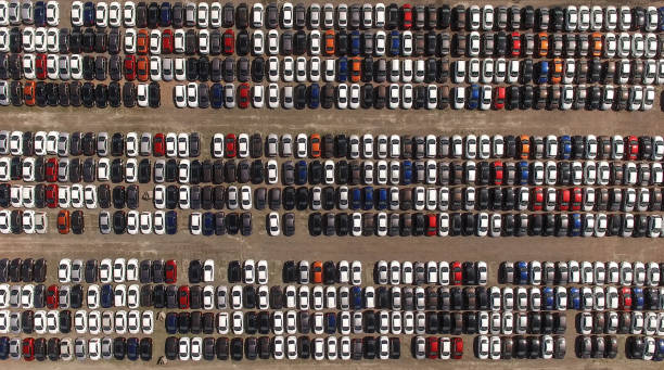 istock Storage parking with new cars 652712094