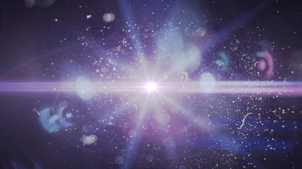 istock abstract of lighting digital lens flare in dark background 652712578