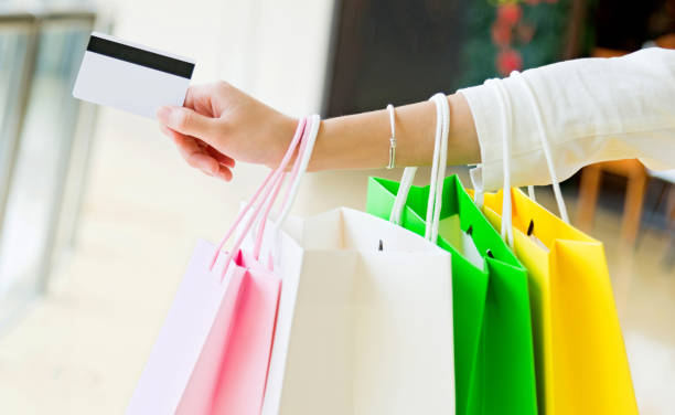 istock Shopping with a credit card 652712618
