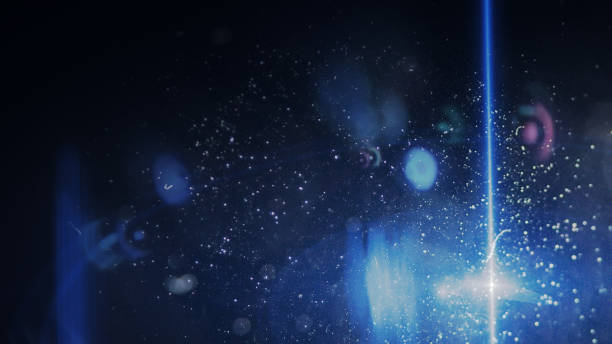 istock abstract of lighting digital lens flare in dark background 652712626