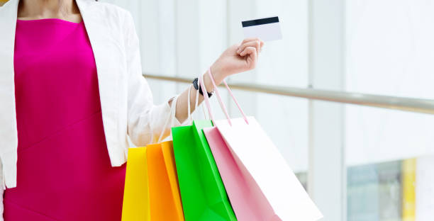 istock Shopping with a credit card 652716858