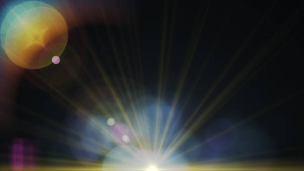 istock abstract of lighting digital lens flare in dark background 652717762