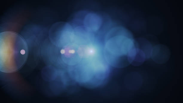istock abstract of lighting digital lens flare in dark background 652718108