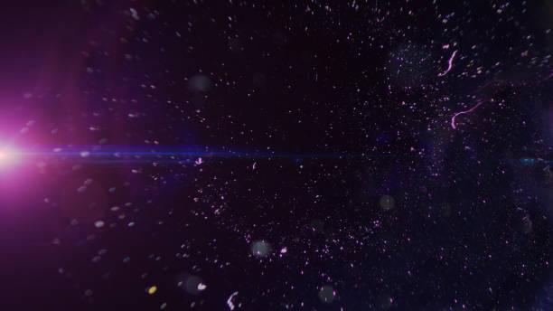 istock abstract of lighting digital lens flare in dark background 652719100