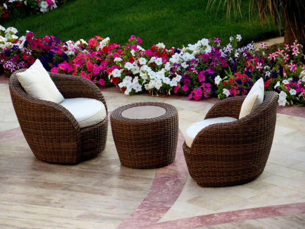 Garden Rattan Furniture  selective shot