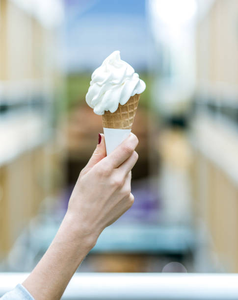 istock Woman nahd with ice cream 652725762