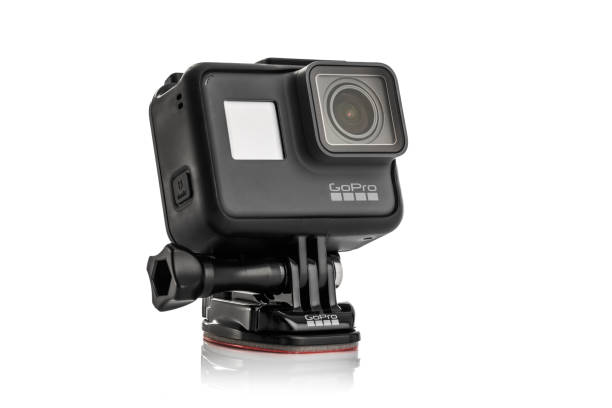 Varna, Bulgaria - March 9, 2017: GoPro Hero 5 Black isolated on white background.manufactured by GoPro Inc