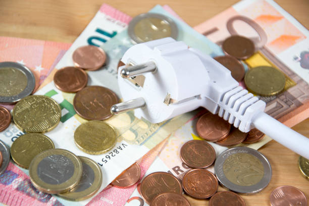 electricity costs stock photo