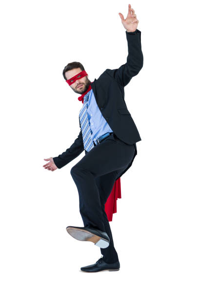 istock Businessman pretending to be a super hero 652730324