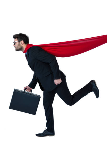istock Businessman pretending to be a super hero 652730466