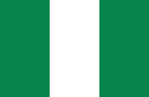illustrations, cliparts, dessins animés et icônes de nigeria - drapeau nigérian