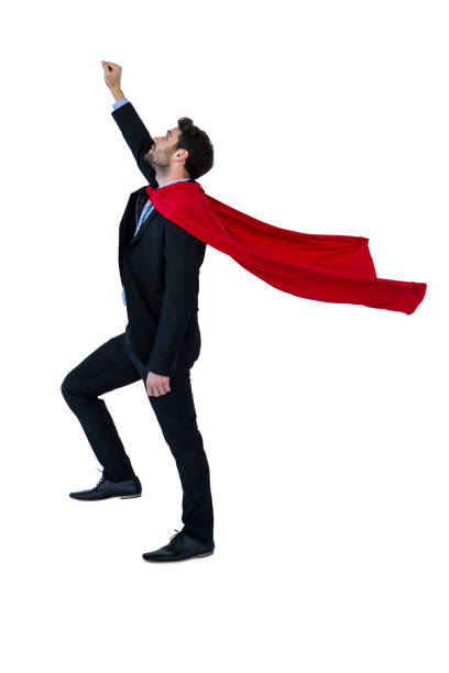 istock Businessman pretending to be a super hero 652744428