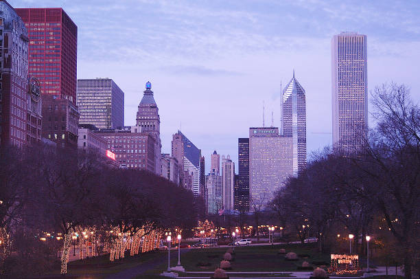 istock City of Chicago at night 652746538