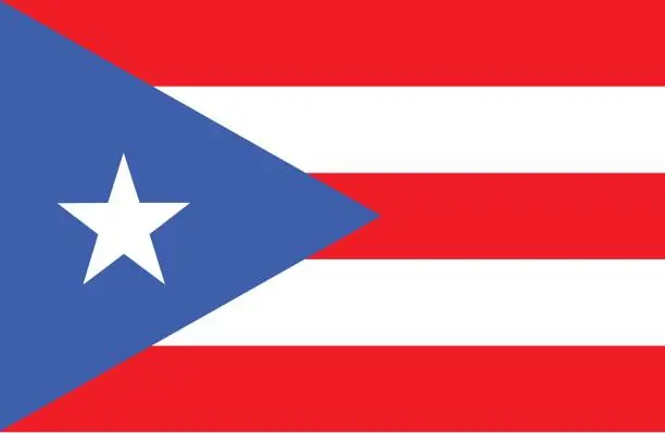 Vector illustration of Puerto Rico