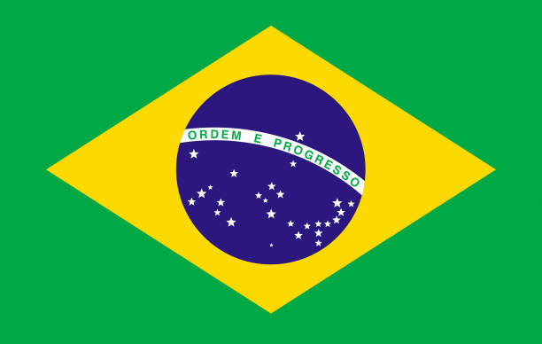 национальный флаг бразилии - бразильский флаг стоковые фото и изображения