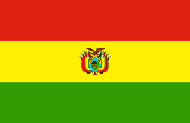 South American country flag of Bolivia