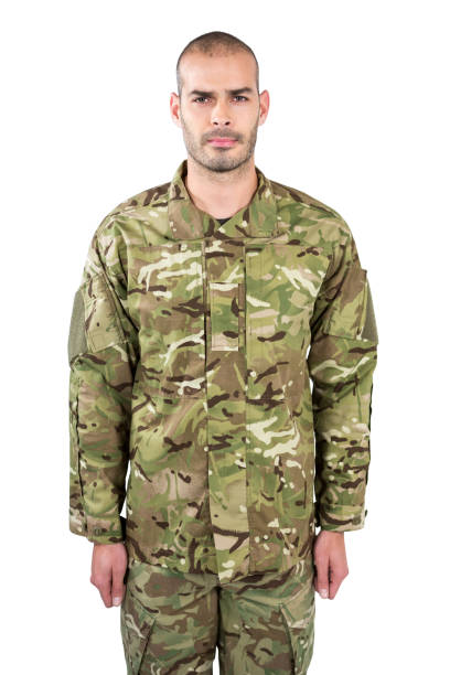 istock Portrait of confident soldier standing 652757374