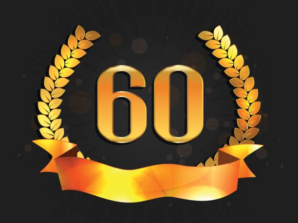 istock Sixty years anniversary banner. 60th anniversary logo with ribbon. 652757524